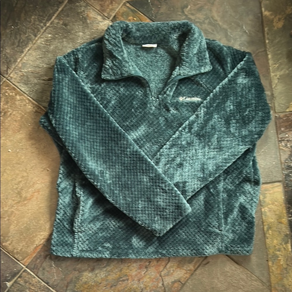 Columbia Teal Fleece Pullover